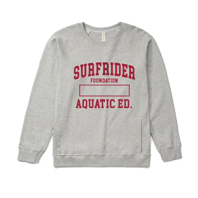 Christmas - themed men sweatshirt for the holiday season Aquatic Ed. Pocket Crew Sweater