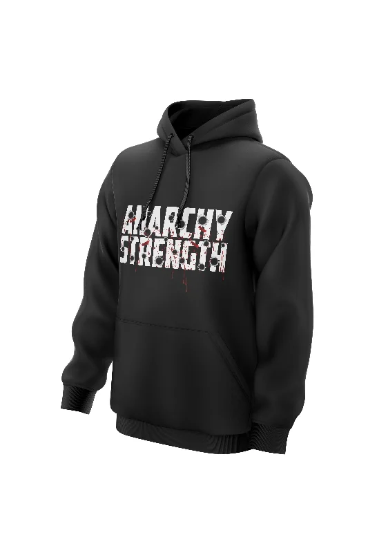 Lightweight men hoodie with mesh panels for breathability AS Bullet Holes Hoodie - Black