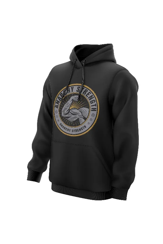 Fleece - lined men hoodie for extreme cold weather AS Flex Hoodie - Black