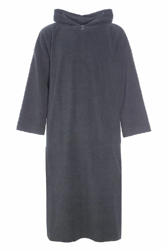 Men fleece - backed compression shirts for workouts BEACH PONCHO MEN - 4097C - GREY