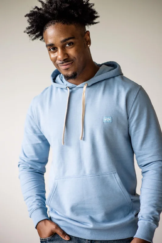 Men fleece - trimmed slippers for cozy indoor wear Billabong All Day Hoodie for Men in Dusty Blue | ABYFT00472-DYBLUE