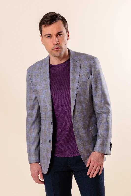 Men Blazers with Dinosaur Prints for a Fun and Quirky Look​ Blazer "COMO" / Silk & Cashmere