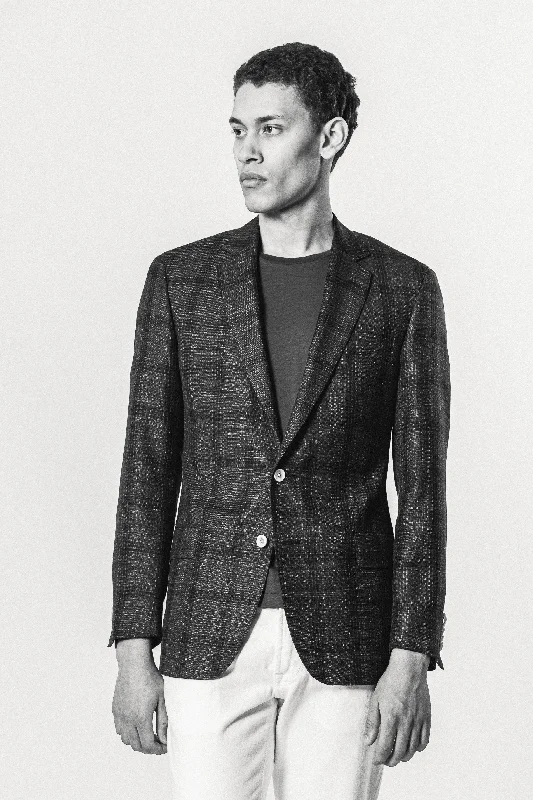 Men Blazers with Japanese - Inspired Prints for an Oriental Style​ Blazer / Loro Piana Summer Season Linen, Wool & Silk Blends