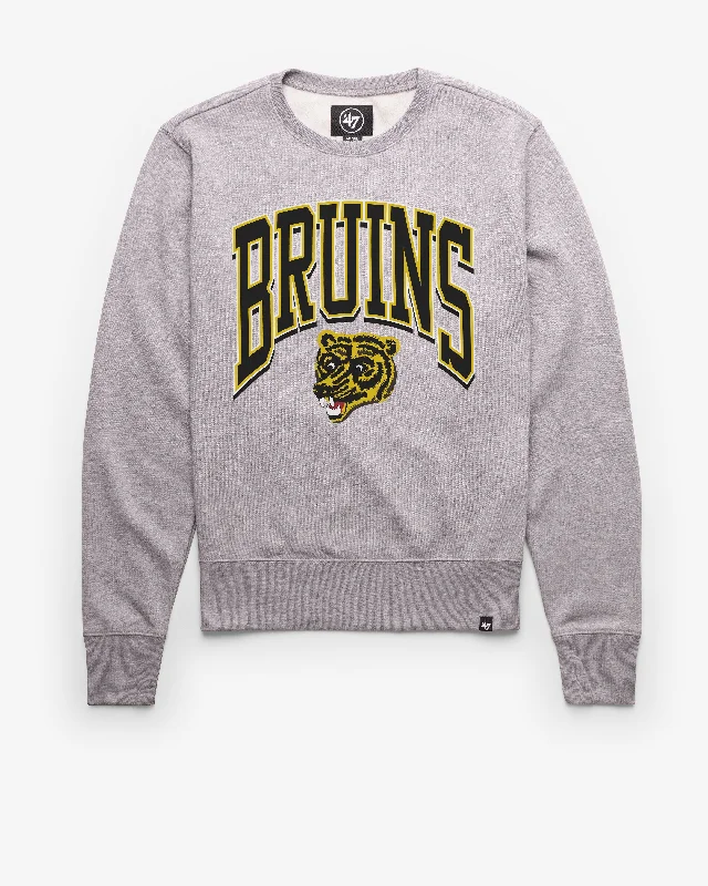 Organic cotton men sweatshirt for eco - conscious buyers BOSTON BRUINS VINTAGE WALK TALL '47 HEADLINE CREW