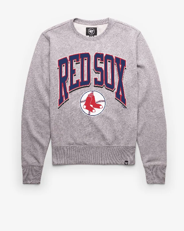 Men sweatshirt for outdoor adventures like hiking BOSTON RED SOX COOPERSTOWN WALK TALL '47 HEADLINE CREW