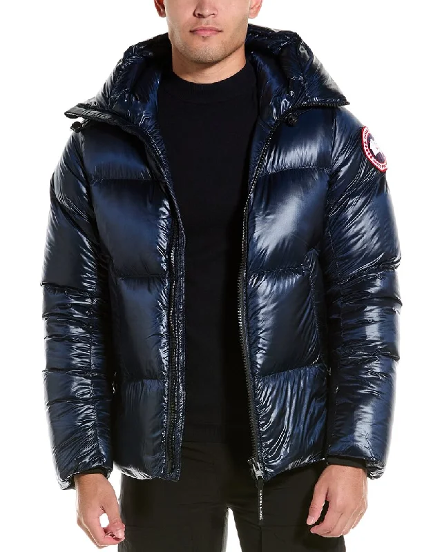Men down jackets with an adjustable hem to seal out the cold air Canada Goose Crofton Puffer Jacket