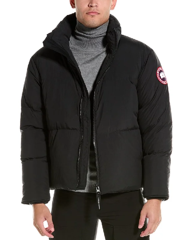 Men down jackets with multiple zippered pockets for secure storage Canada Goose Lawrence Puffer Jacket