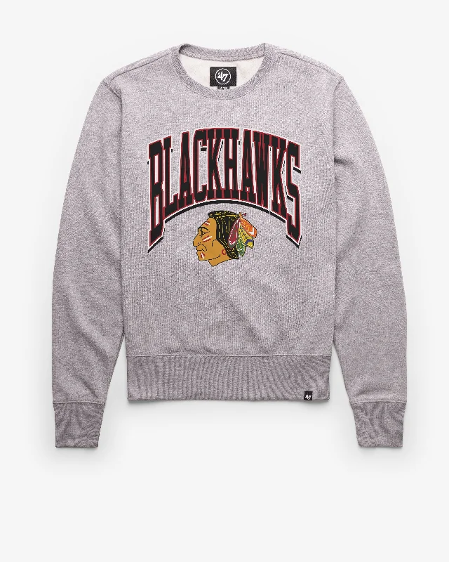 Striped men sweatshirt with a nautical theme CHICAGO BLACKHAWKS VINTAGE WALK TALL '47 HEADLINE CREW
