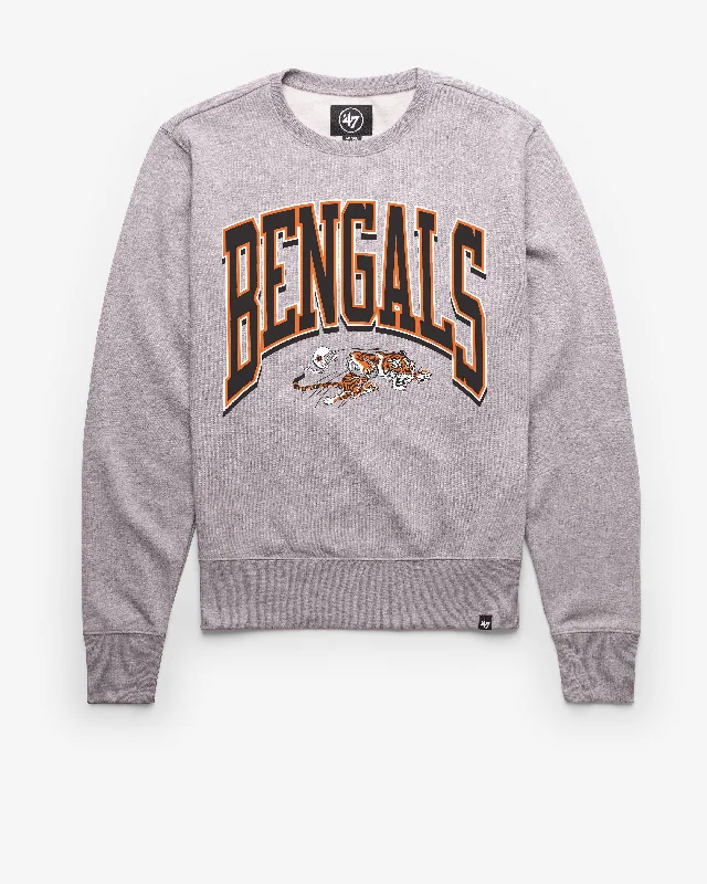 Christmas - themed men sweatshirt for the holiday season CINCINNATI BENGALS HISTORIC WALK TALL '47 HEADLINE CREW