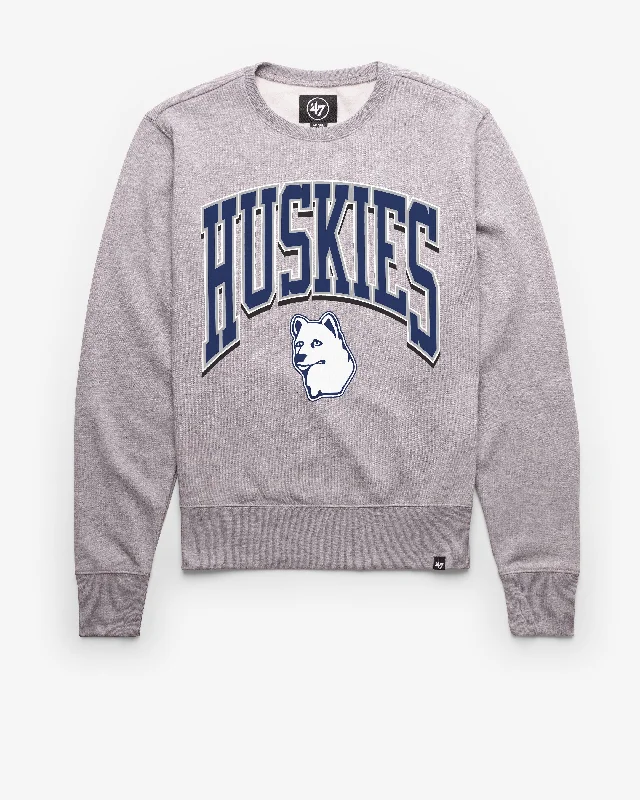 Men sweatshirt with a pocket for convenience CONNECTICUT HUSKIES UCONN VINTAGE WALK TALL '47 HEADLINE CREW