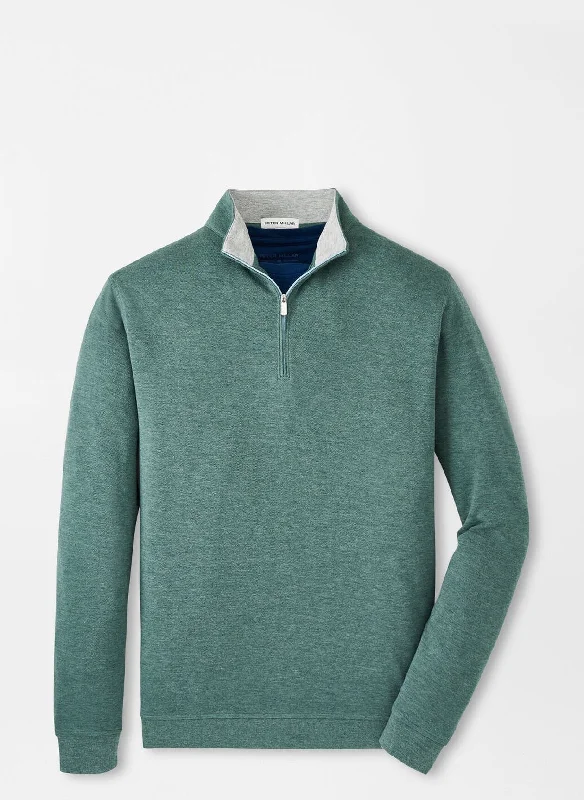 Men's Ribbed Pullover in Mustard Yellow for a Pop of Color in Autumn Peter Millar Crown Comfort Pullover