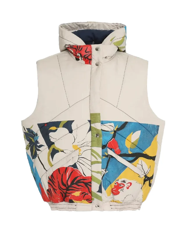 Men down jackets with a breathable membrane to prevent sweating Crying Tiger Puffer Jacket