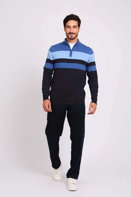 Men's Chunky Knit Wool Pullover in Dark Gray for a Cozy Winter Look Pullover