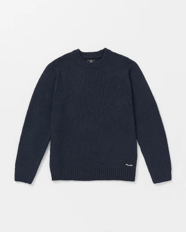 Slim - fit men hoodie to pair with skinny jeans Edmonder Ii Sweater - Navy