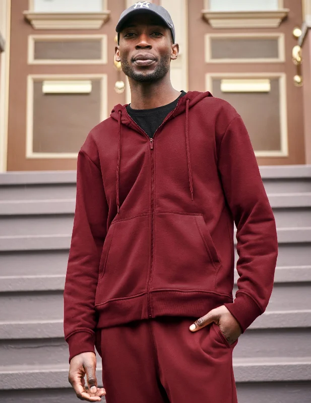 Men's Ribbed Pullover in Mustard Yellow for a Pop of Color in Autumn Every Body Zip Front Hoodie