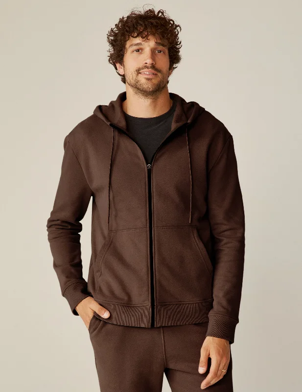 Men's Embroidered Pullover in Red with Floral Details for a Spring - Inspired Style Every Body Zip Front Hoodie