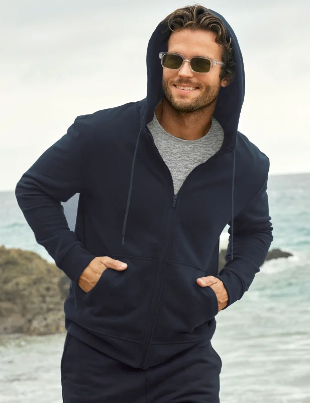 Plus Size Men's Henley - Style Pullover in Burgundy with Buttons for a Stylish and Comfortable Look Every Body Zip Front Hoodie