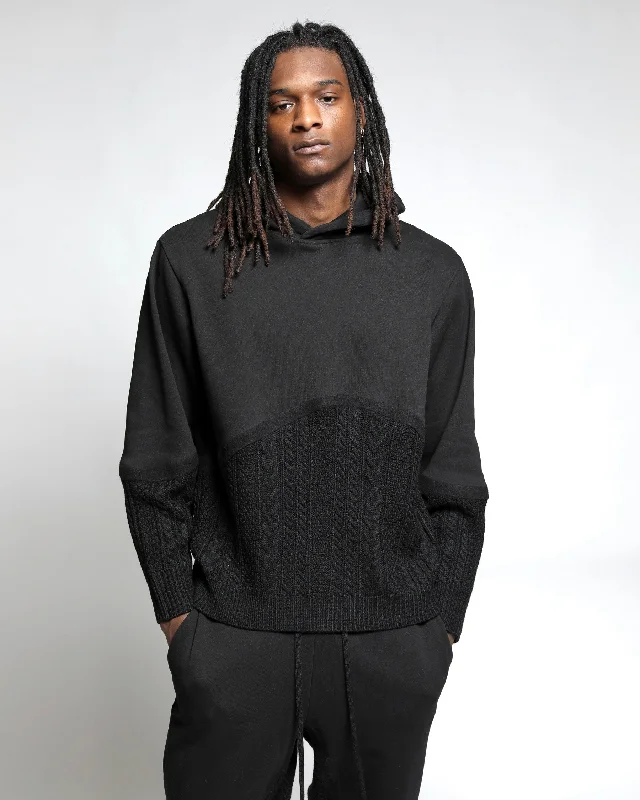 Plus Size Men's Striped Pullover in Navy and White for a Nautical - Inspired Look Felt Connect Terry / Sweater Hoodie