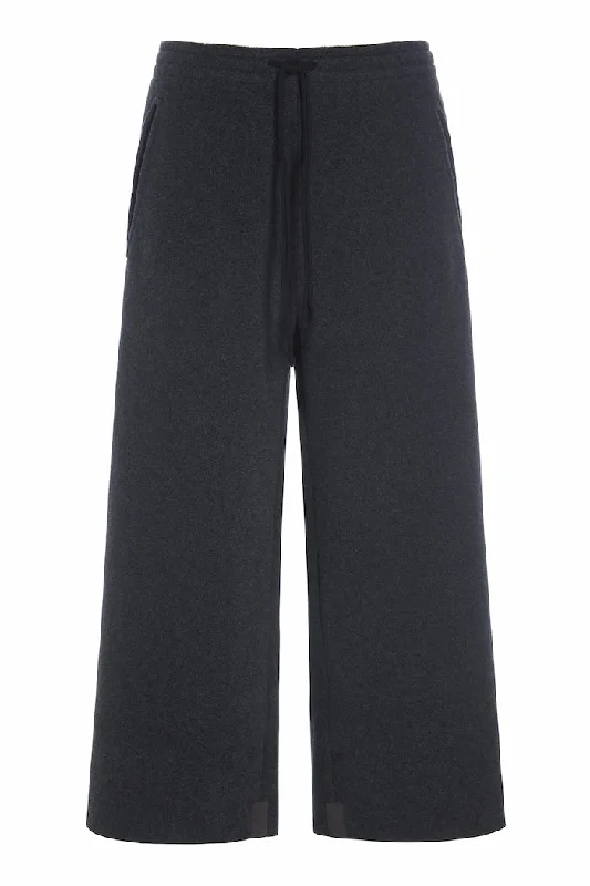 Men fleece - trimmed ski masks for winter sports FLARE TROUSERS 3/4 LENGTH - 2115 - SOFT BLACK