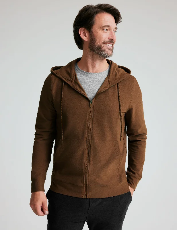 Men's Metallic - Trimmed Pullover in Silver for a Glamorous Party Outfit Freefit Men's Zip Hoodie