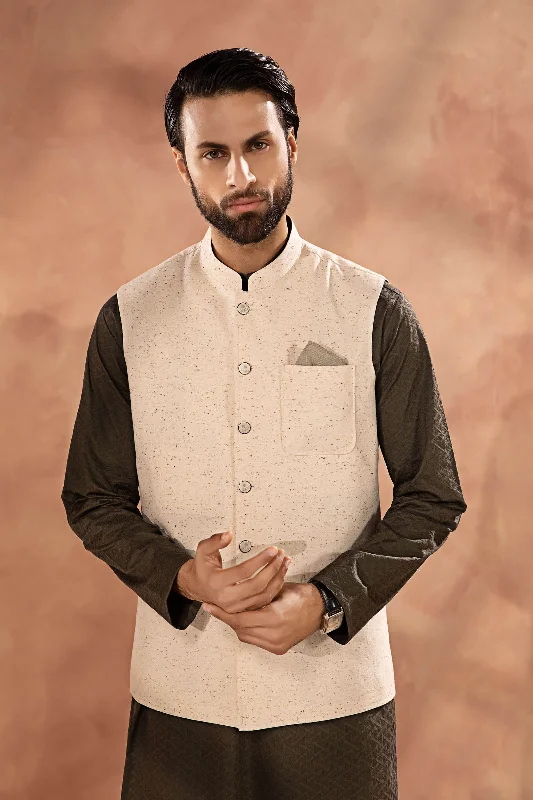 Leather men vest with studded details for a biker look Off-White Waistcoat | GTS-SS24-22