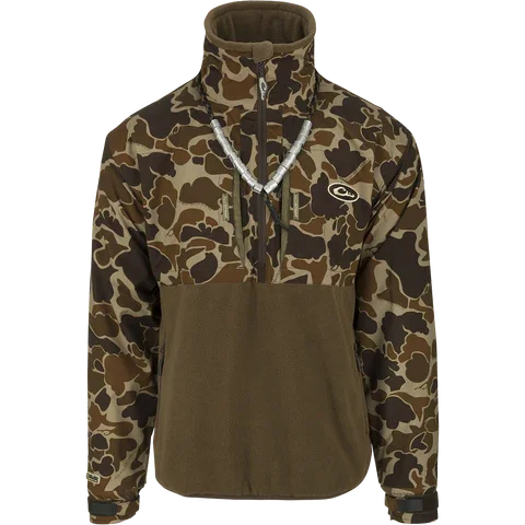 Athletic Fit Men's Moisture - Wicking Polyester Pullover in Neon Green for Workouts Drake MST Guardian Eqwader Flex Fleece 1/4 Zip Jacket