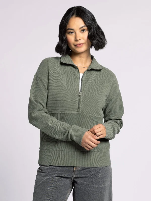 Men's Mock - Neck Pullover in Charcoal for a Modern and Sleek Appearance HAZEL PULLOVER - PREPACK OF 6 UNITS