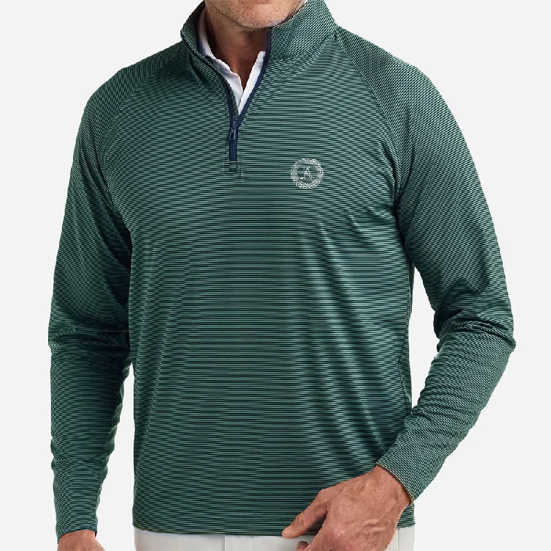 Men's Ribbed Pullover in Mustard Yellow for a Pop of Color in Autumn Holderness & Bourne Keeneland Men's Reid Stripe 1/4 Zip