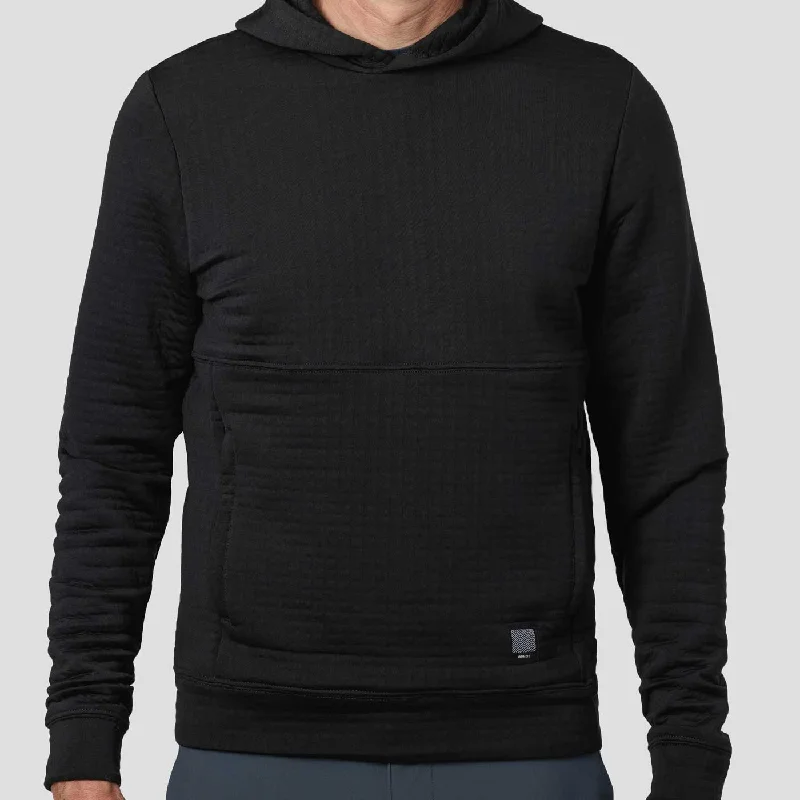 Men's Camouflage Print Pullover in Olive Green for Hunting and Camping Trips Men's Power Air Hooded Pullover - Black