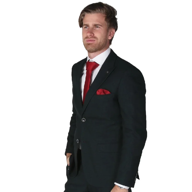 Notch - Lapel Men Blazers for a Standard Look​ Jasper - Men's Olive Green Blazer Formal Elegant