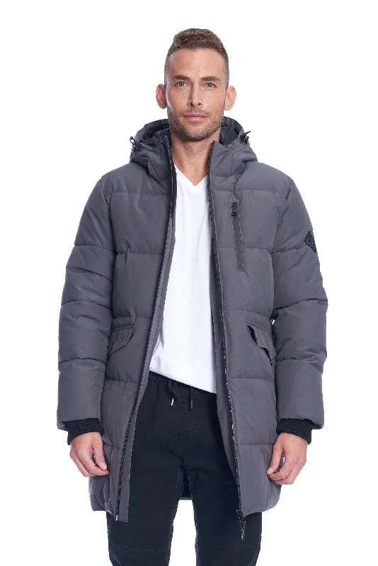 Men down jackets with a recycled down fill for an eco - conscious choice JASPER | MEN'S VEGAN DOWN (RECYCLED) PUFFER COAT