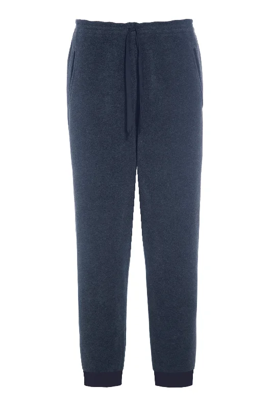 Men fleece bomber jackets with a stylish ribbed collar JOGGING PANTS - 1022C - GREY