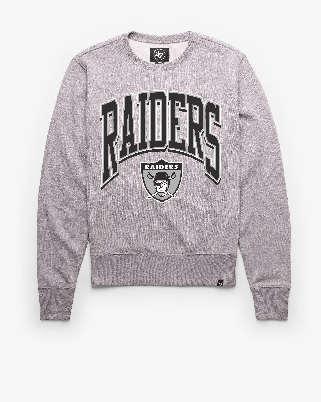 Plus - size men sweatshirt for a comfortable and stylish fit LAS VEGAS RAIDERS HISTORIC WALK TALL '47 HEADLINE CREW