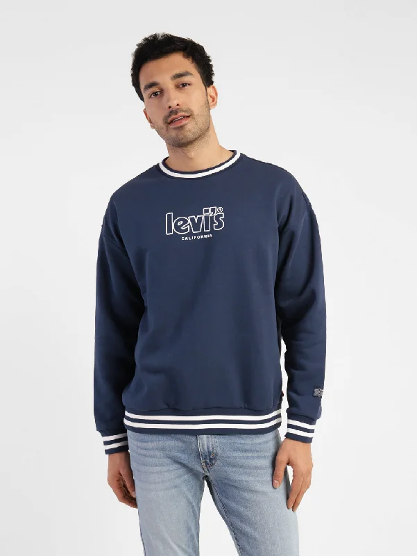 Luxury men sweatshirt made from high - end materials Men's Brand Logo Crew Neck Sweatshirt