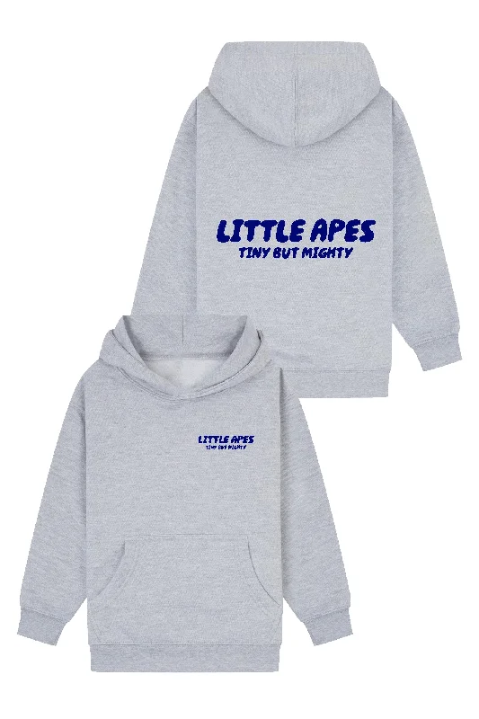 Men hoodie with a detachable hood for versatility Little Apes Tiny But Mighty Hoodie - Sports Grey