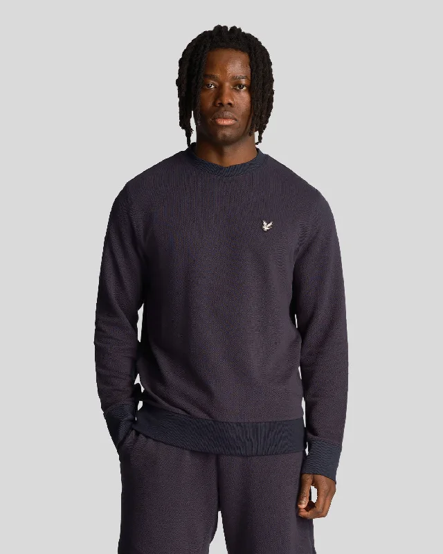 Striped men sweatshirt with a nautical theme Loopback Utility Sweatshirt