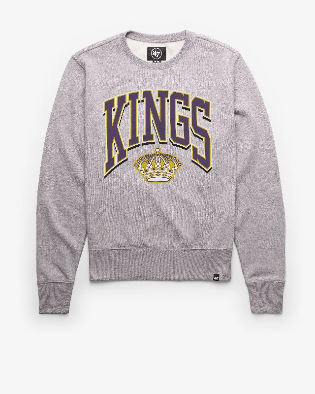 Retro - style men sweatshirt inspired by the 80s LOS ANGELES KINGS VINTAGE WALK TALL '47 HEADLINE CREW