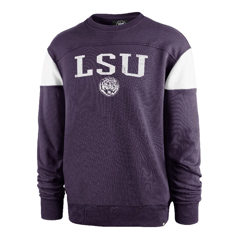 Slim - fit men sweatshirt to show off your physique LOUISIANA STATE TIGERS LSU VINTAGE GROUNDBREAK '47 ONSET CREW