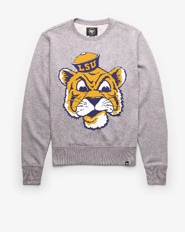 Plus - size men sweatshirt for a comfortable and stylish fit LOUISIANA STATE TIGERS LSU VINTAGE IMPRINT '47 HEADLINE CREW