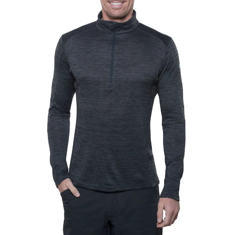 Plus Size Men's Puffer - Style Pullover in Black for Maximum Warmth and Style Men's Alloy Sweater
