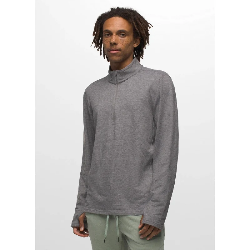 Tall Men's Longline Pullover in Gray for a Relaxed and Fashionable Look Men's Altitude Tracker 1/4 Zip II