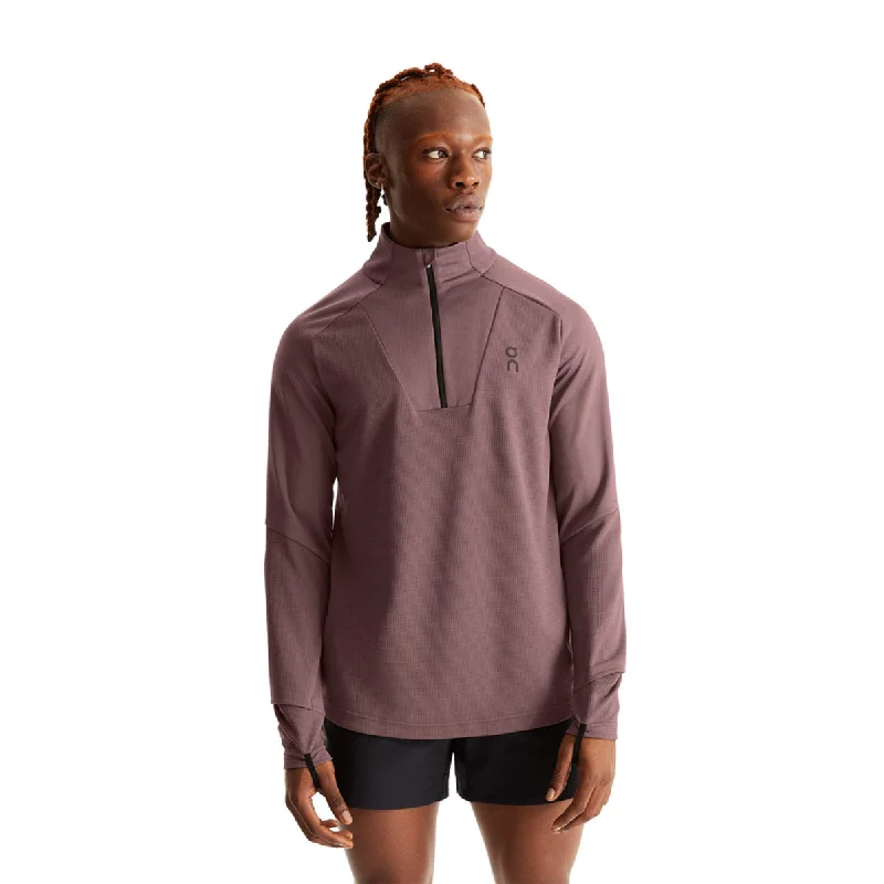 Plus Size Men's Henley - Style Pullover in Burgundy with Buttons for a Stylish and Comfortable Look Men's Climate Shirt