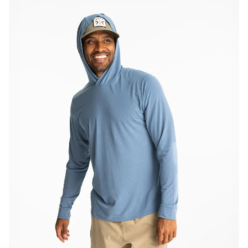 Men's Ribbed Pullover in Mustard Yellow for a Pop of Color in Autumn Men's Elevate Lightweight Hoodie