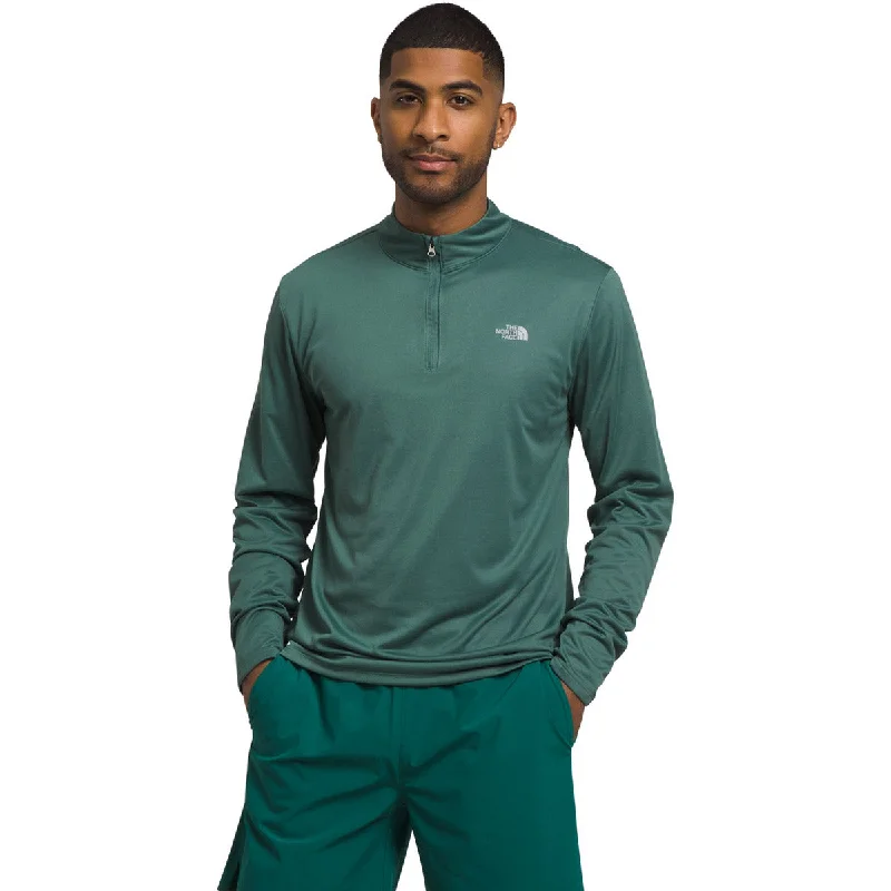 Tall Men's Longline Pullover in Gray for a Relaxed and Fashionable Look Men's Elevation ¼ Zip
