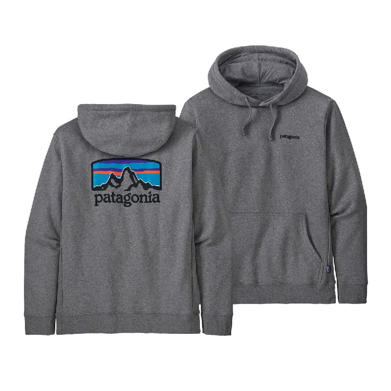 Men's Fleece - Lined Pullover in Brown for Outdoor Activities in Winter Men's Fitz Roy Horizons Uprisal Hoody