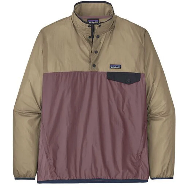 Plus Size Men's Henley - Style Pullover in Burgundy with Buttons for a Stylish and Comfortable Look Men's Houdini Snap-T Pullover