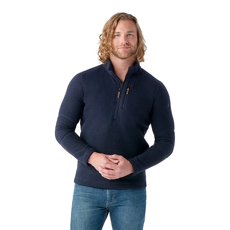 Men fleece - trimmed parkas for extreme cold conditions Men's Hudson Trail Fleece Half Zip Sweater