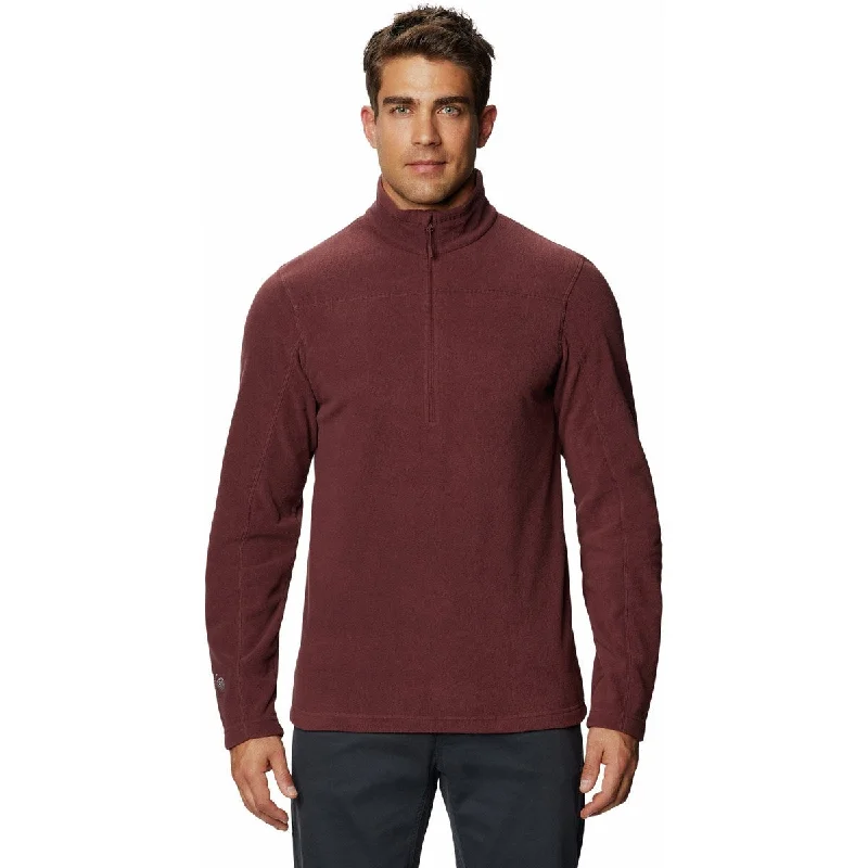 Men fleece quarter - zip pullovers with thumbholes Men's Microchill 2.0 Zip T-Shirt
