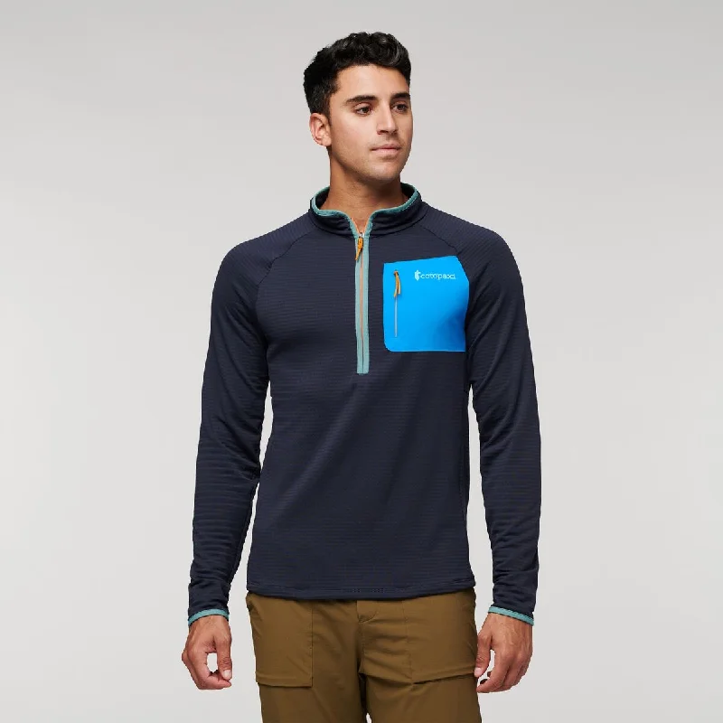 Men fleece - paneled cycling jerseys for bike rides Men's Otero Fleece Half-Zip Pullover