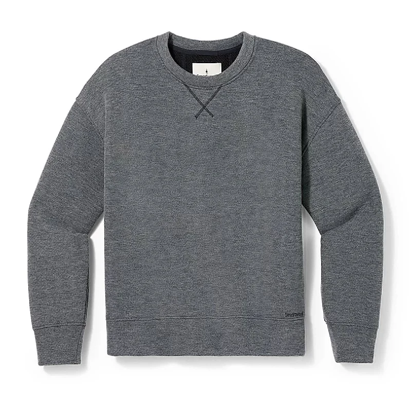 Men's Fuzzy Mohair - Blend Pullover in Light Pink for a Soft and Stylish Look Recycled Terry Crew Sweatshirt